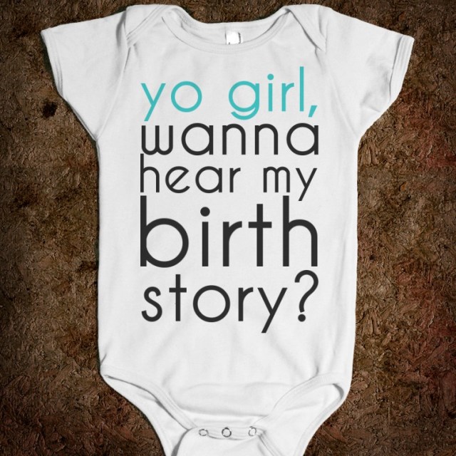 yo girl birth story baby onesie
